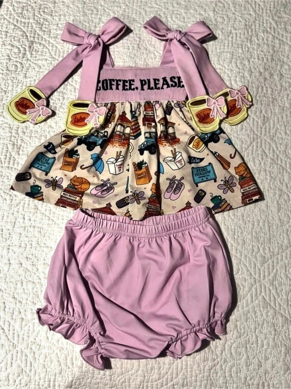 18M Gilmore Girls diaper set